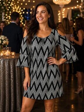 🐞Retro Cold Shoulder Dress